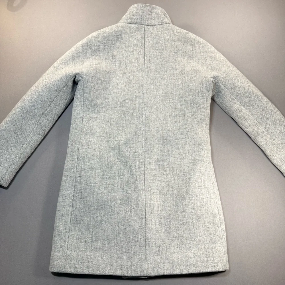 J. Crew Cocoon Coat in Italian Stadium Cloth by Nello Gori, Zip-Up - Womens 4 - Picture 13 of 16